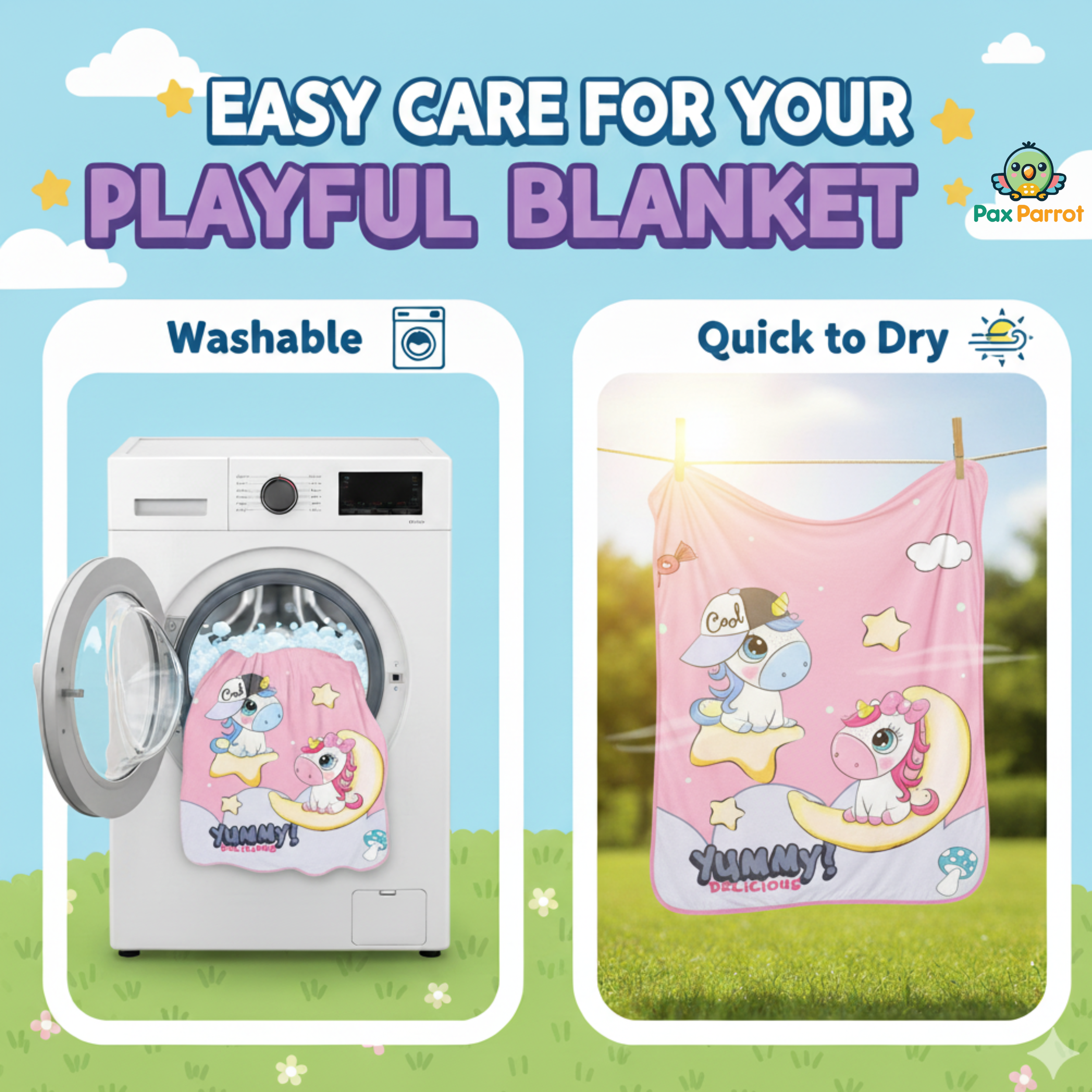 Premium Baby Blanket – Soft Plush 150×100 cm for Newborns & Kids