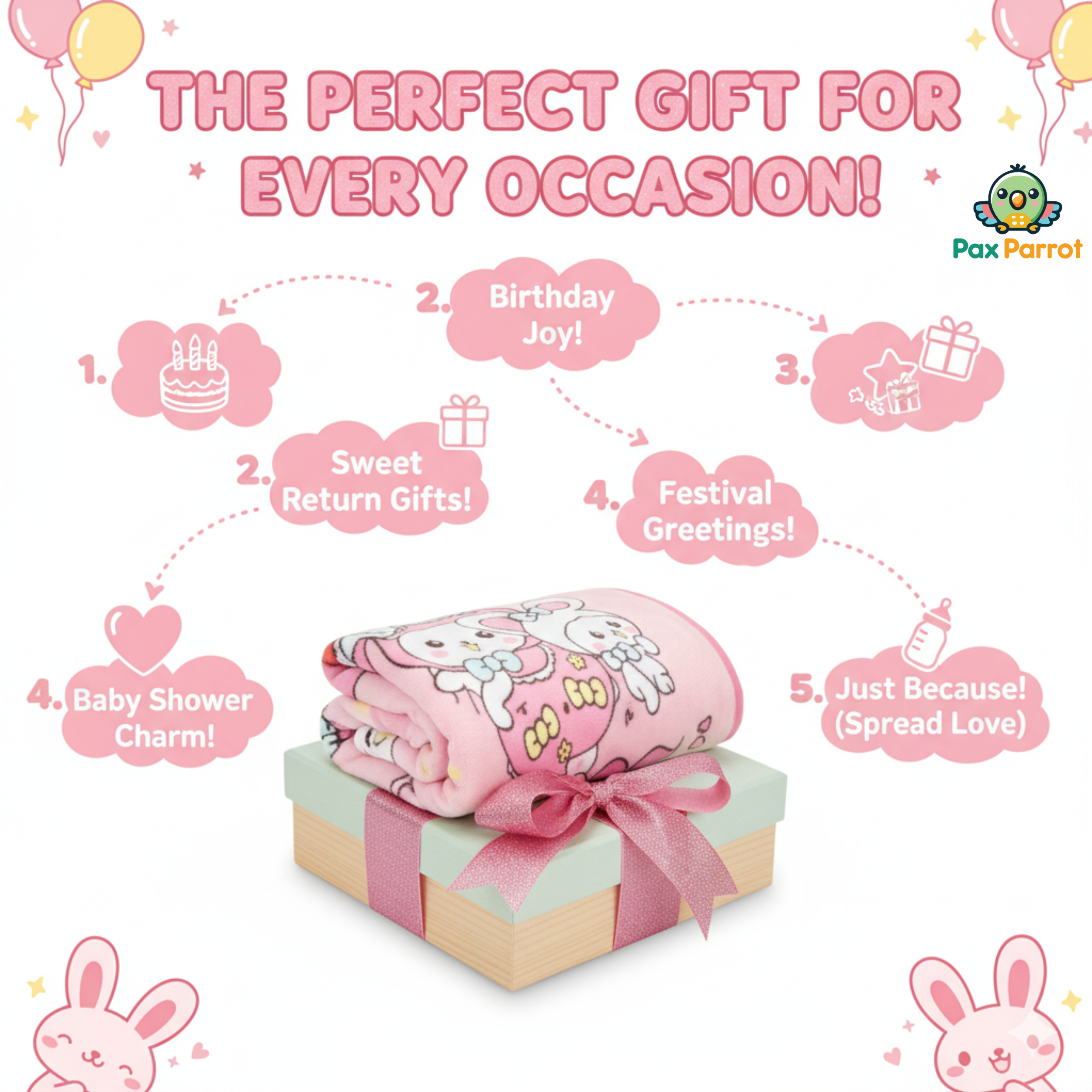 Premium Baby Blanket – Soft Plush 150×100 cm for Newborns & Kids