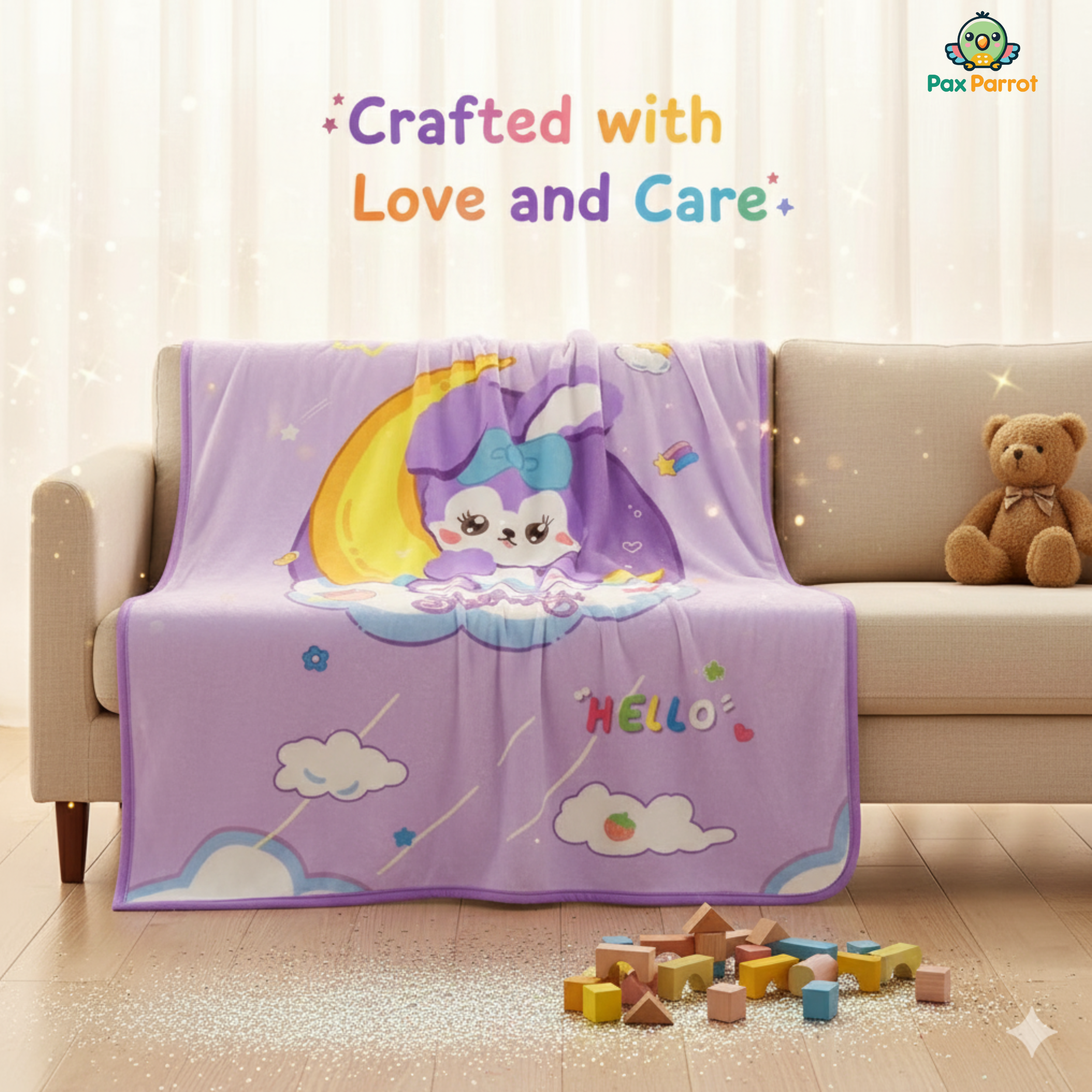 Premium Baby Blanket – Soft Plush 150×100 cm for Newborns & Kids