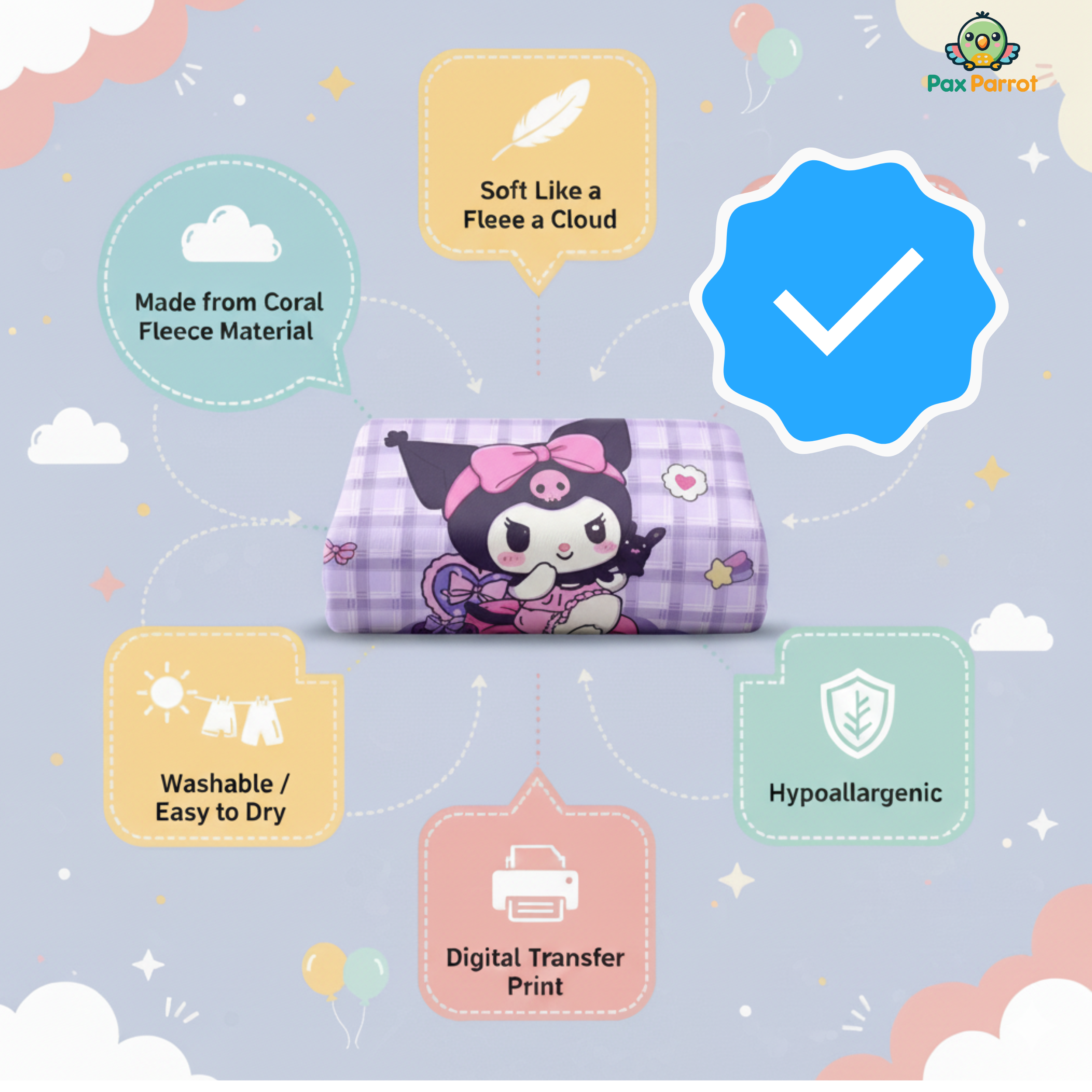 Premium Baby Blanket – Soft Plush 150×100 cm for Newborns & Kids