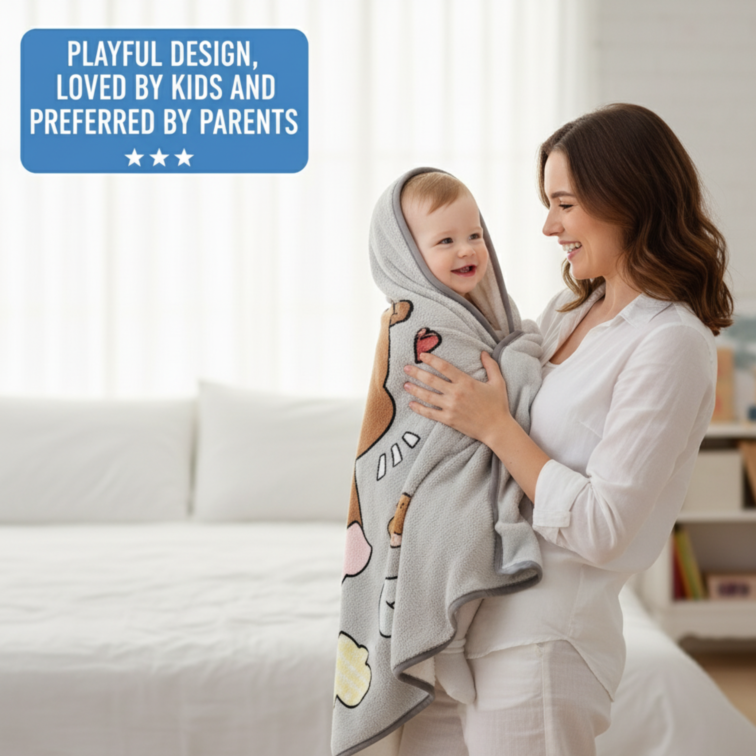 Premium Baby Blanket – Soft Plush 150×100 cm for Newborns & Kids