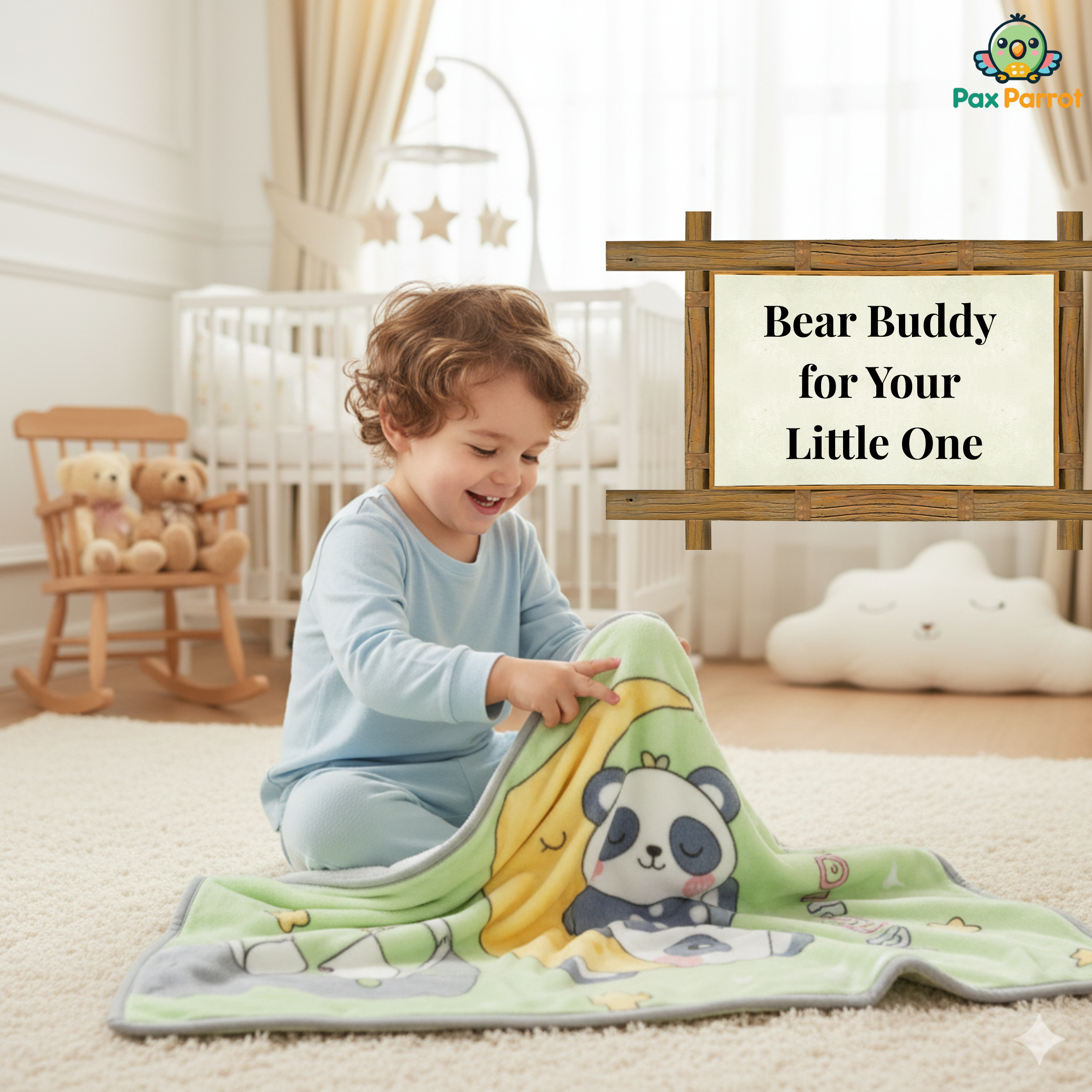 Premium Baby Blanket – Soft Plush 150×100 cm for Newborns & Kids