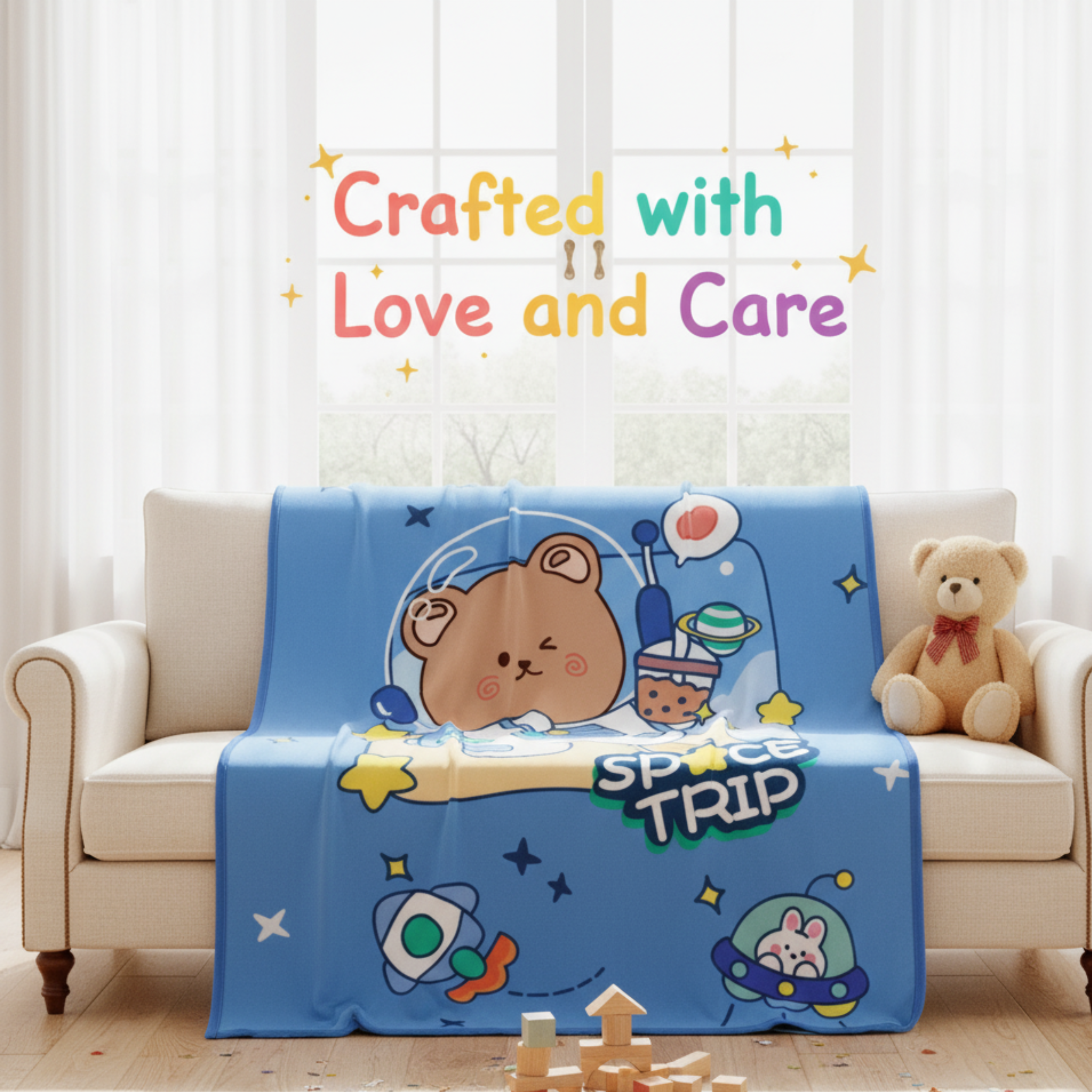 Premium Baby Blanket – Soft Plush 150×100 cm for Newborns & Kids