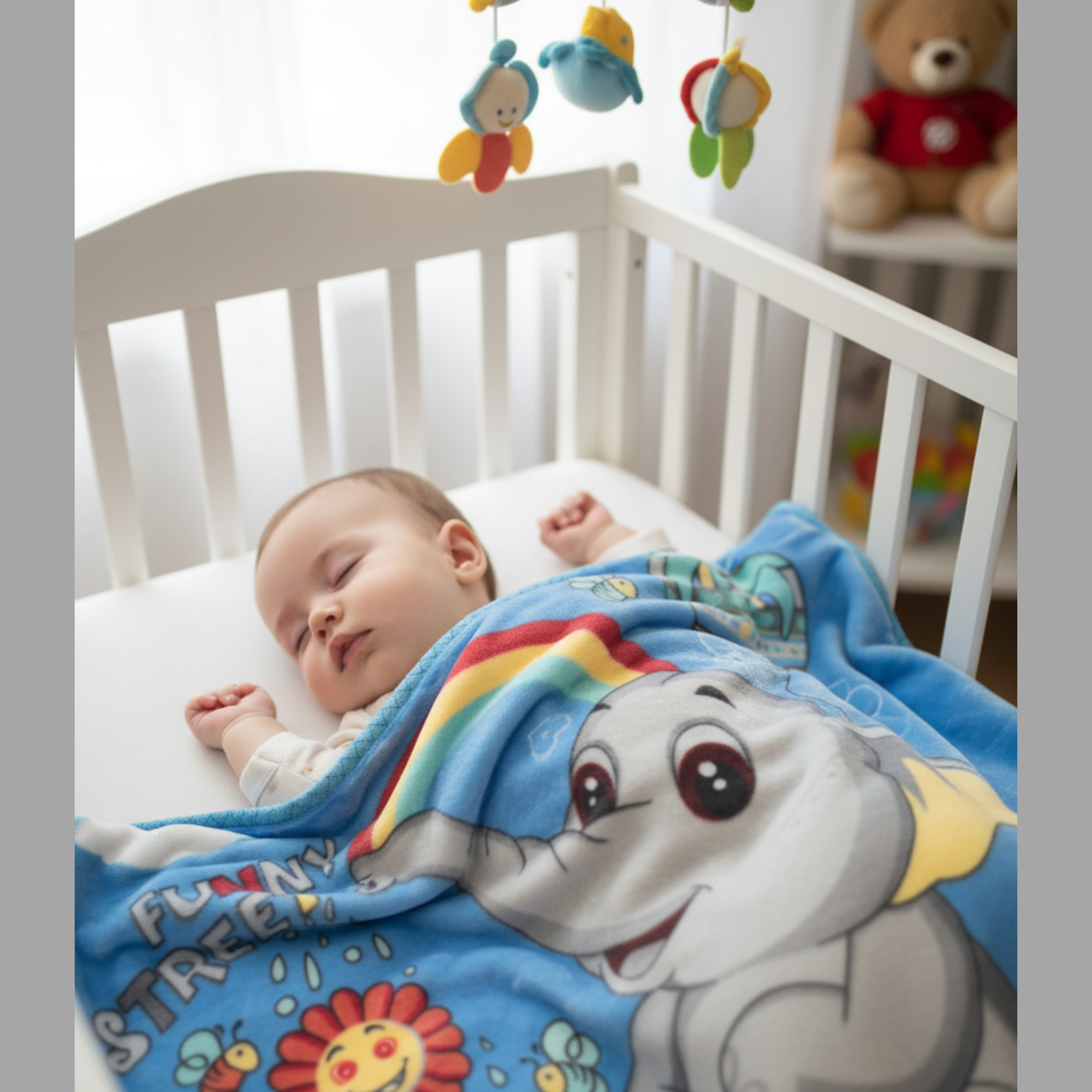 Premium Baby Blanket – Ultra Soft 675 g Plush Blanket for Newborns & Kids