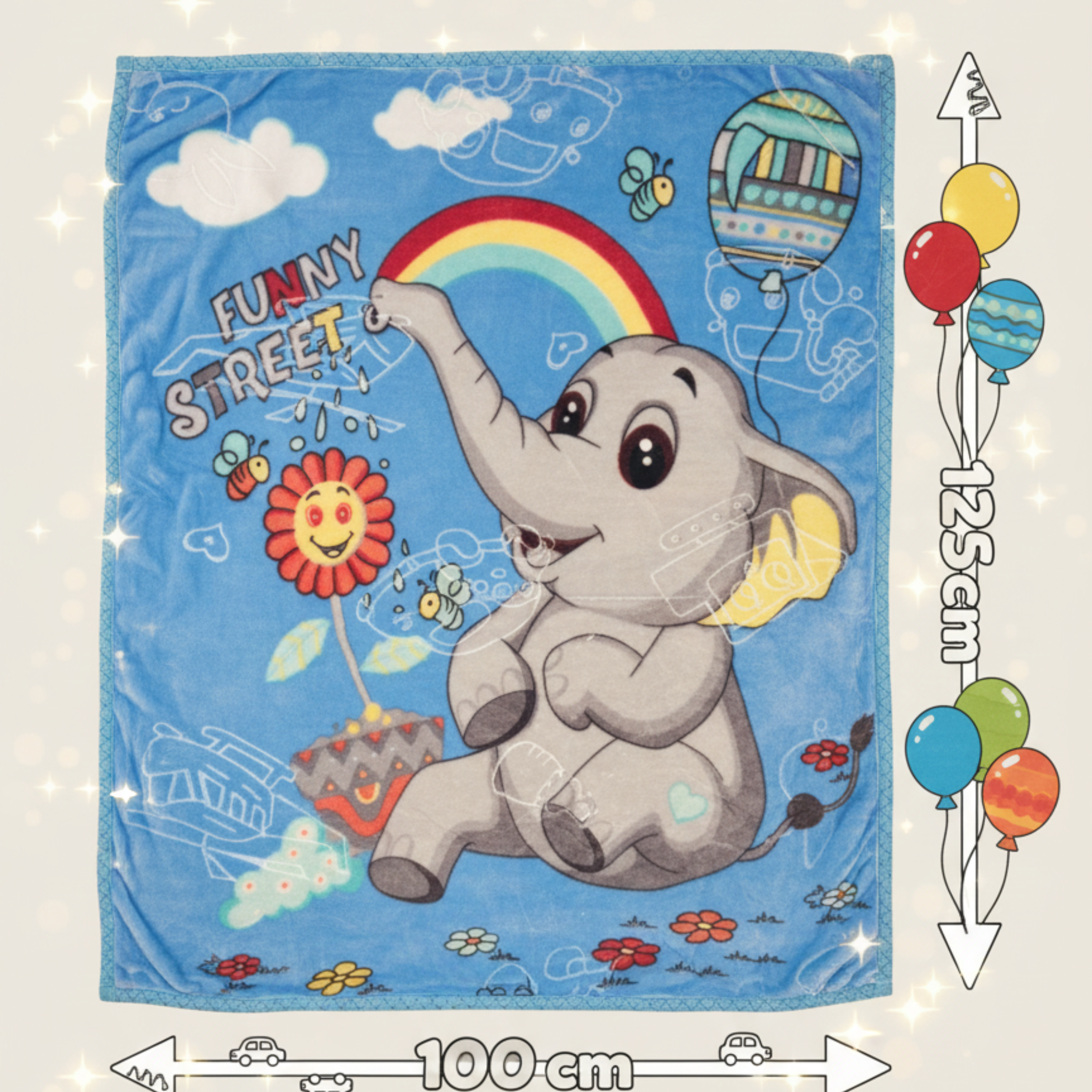 Premium Baby Blanket – Ultra Soft 675 g Plush Blanket for Newborns & Kids