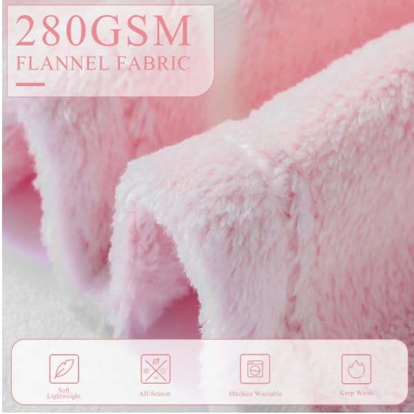 Stars & Hearts Design Small Night Glow Baby Blanket for Kids