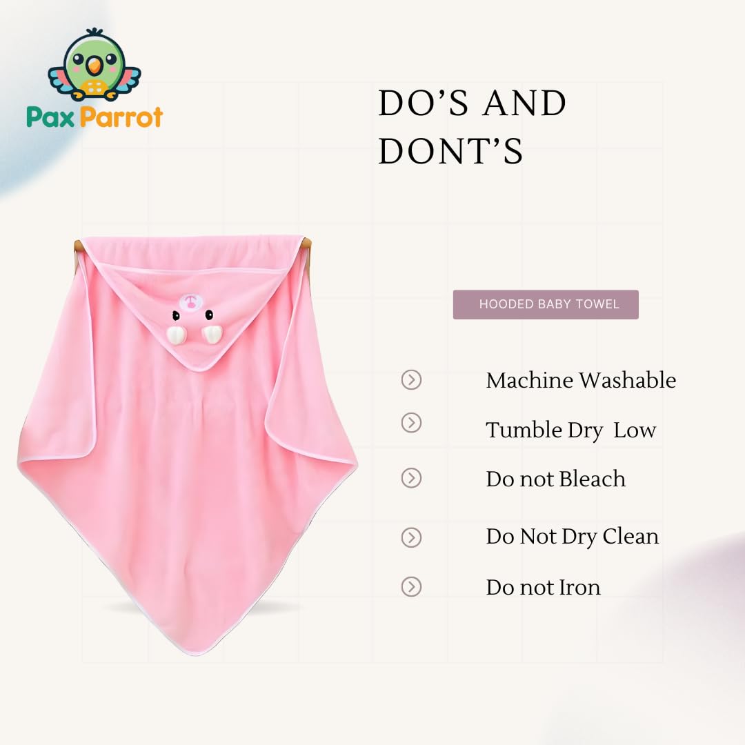 Hooded Baby Towels – 280 GSM Soft Cotton Bath Wraps