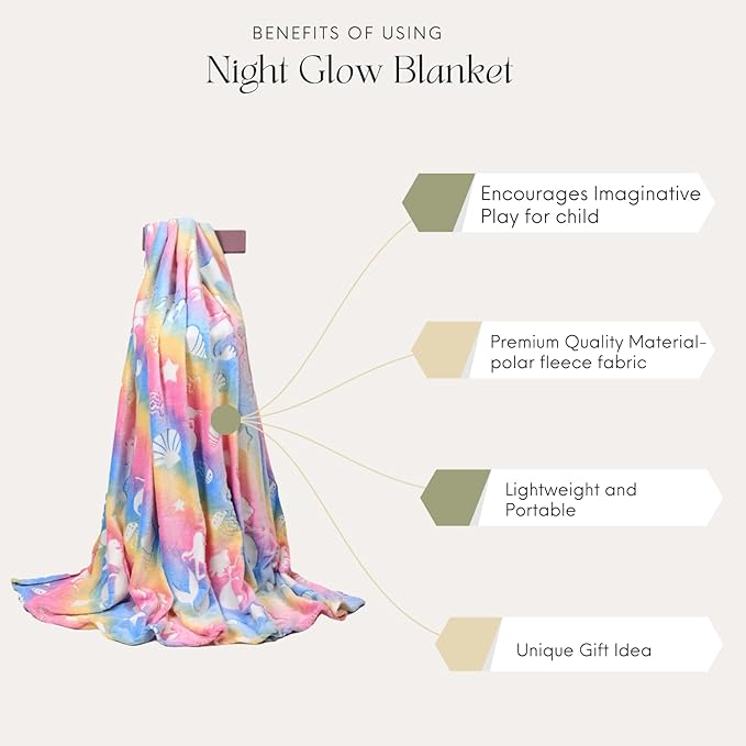 Glow-in-The-Night Queen Size Blanket