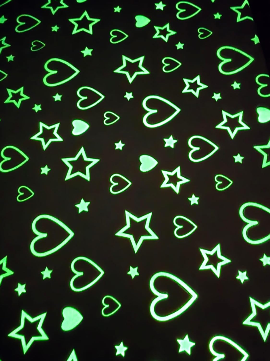Stars & Hearts Design Small Night Glow Baby Blanket for Kids