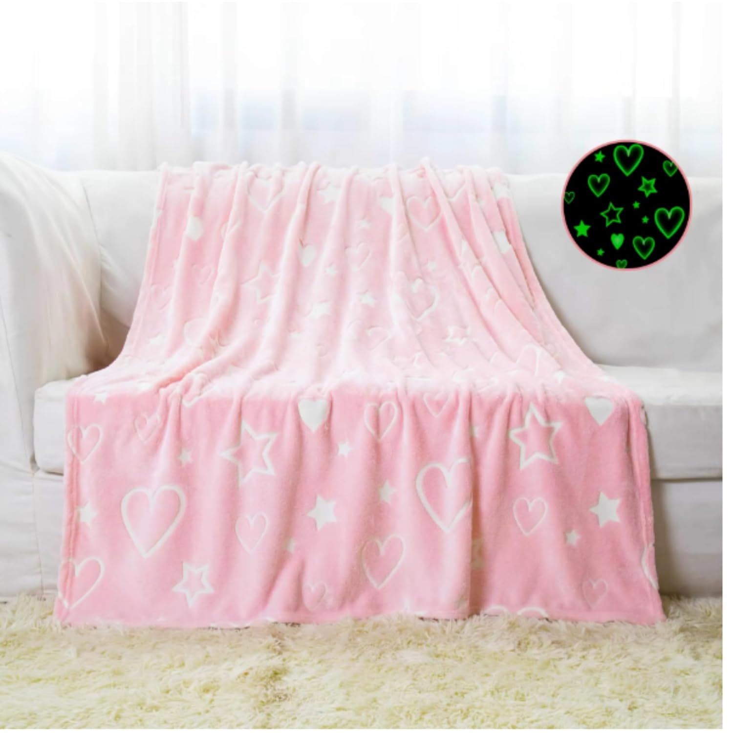 Glow-in-The-Night Queen Size Blanket