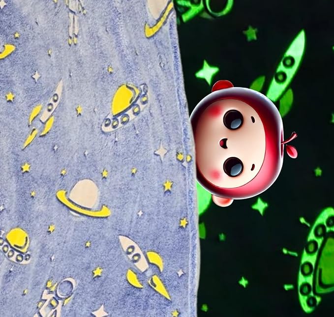 Small Night Glow Baby Blanket for Kids