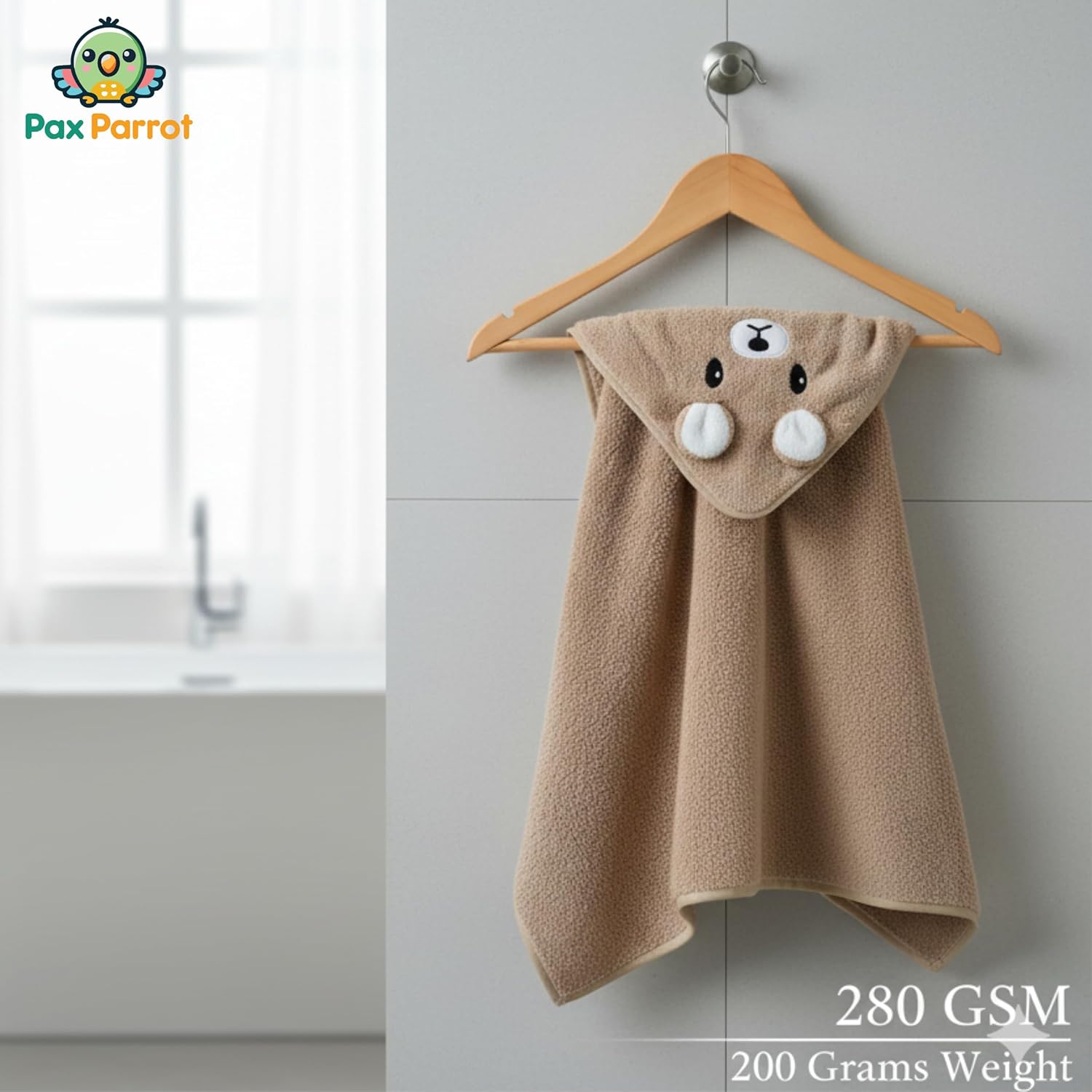Hooded Baby Towels – 280 GSM Soft Cotton Bath Wraps
