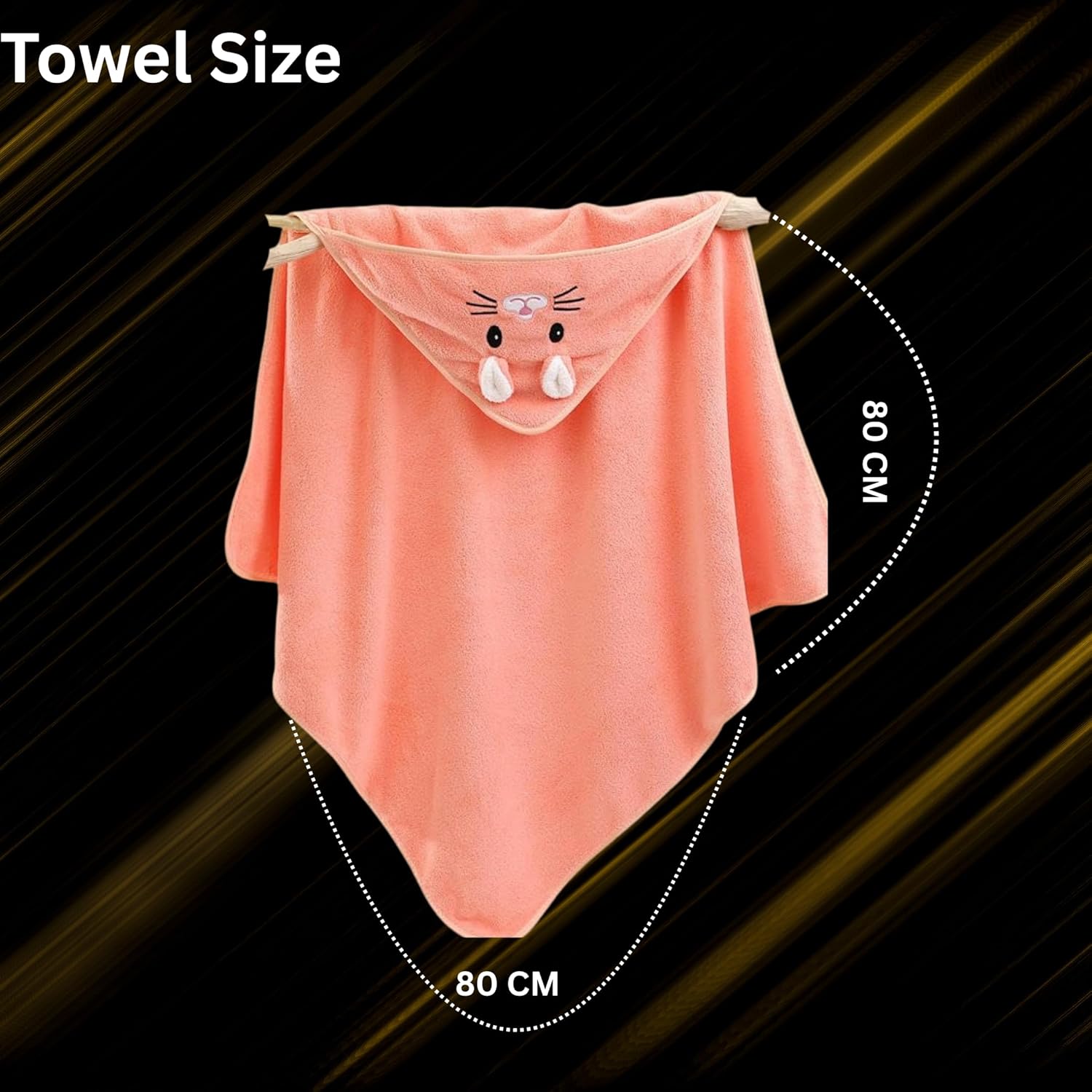 Hooded Baby Towels – 280 GSM Soft Cotton Bath Wraps