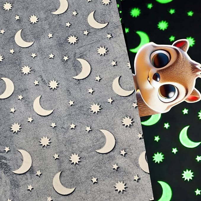 Glow-in-The-Night Queen Size Blanket