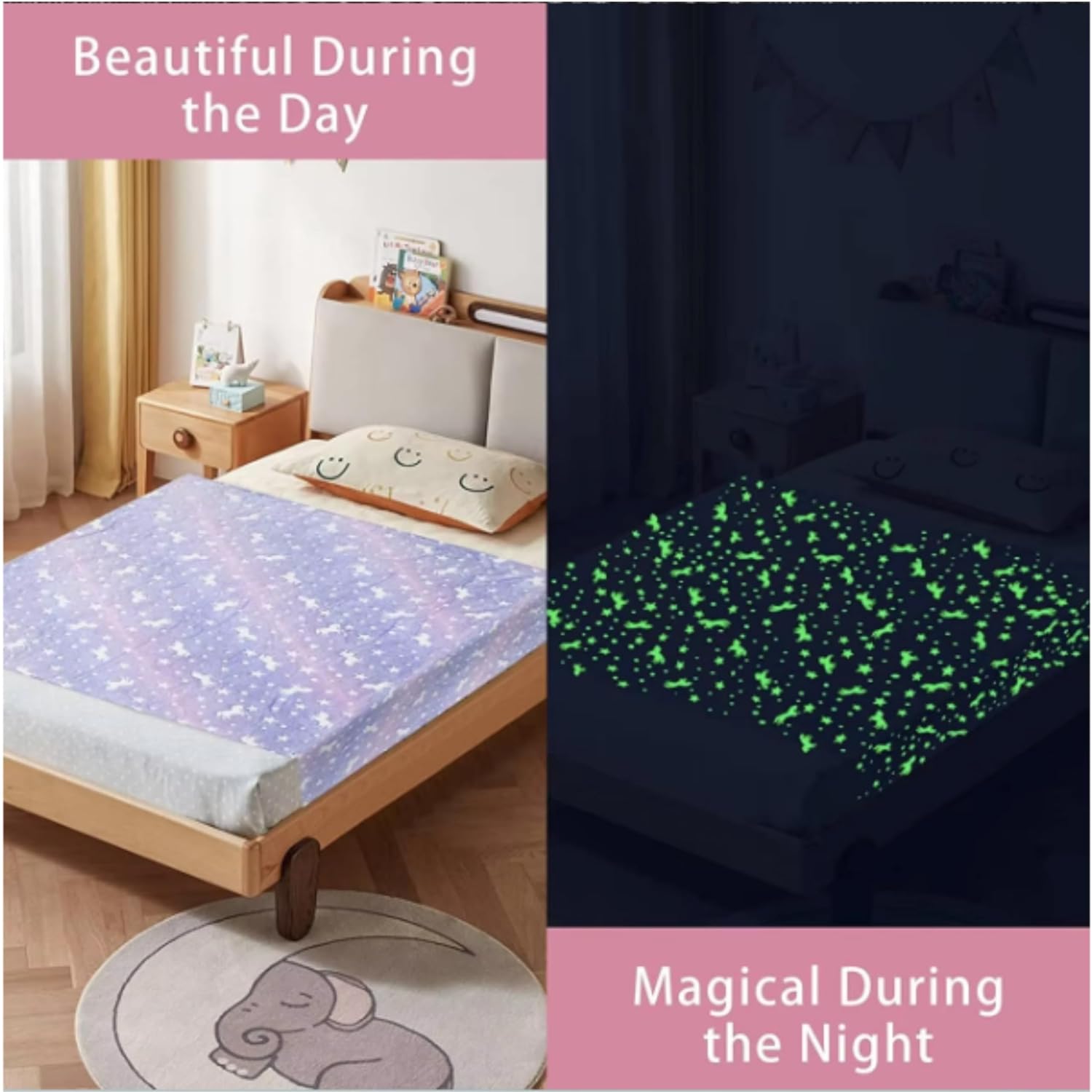 Glow-in-The-Night Queen Size Blanket
