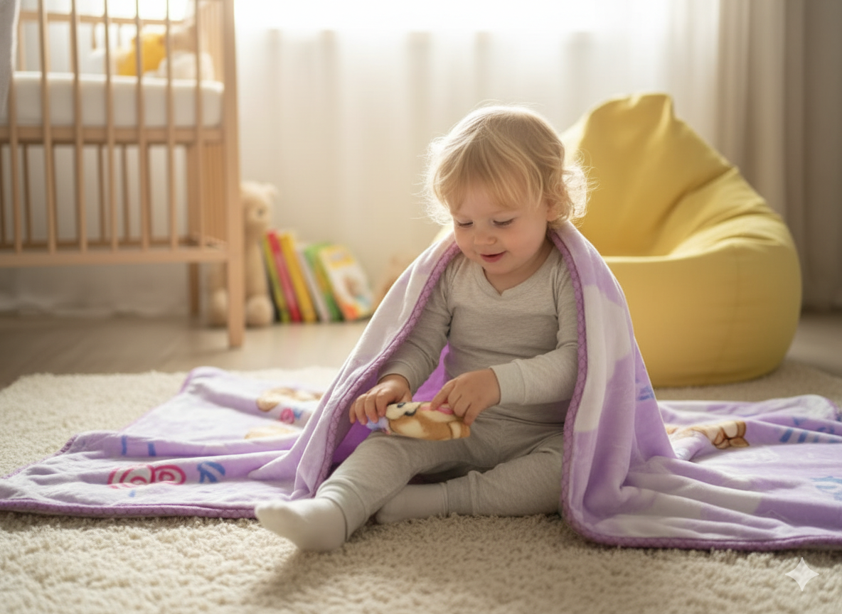 Premium Baby Blanket – Ultra Soft 675 g Plush Blanket for Newborns & Kids