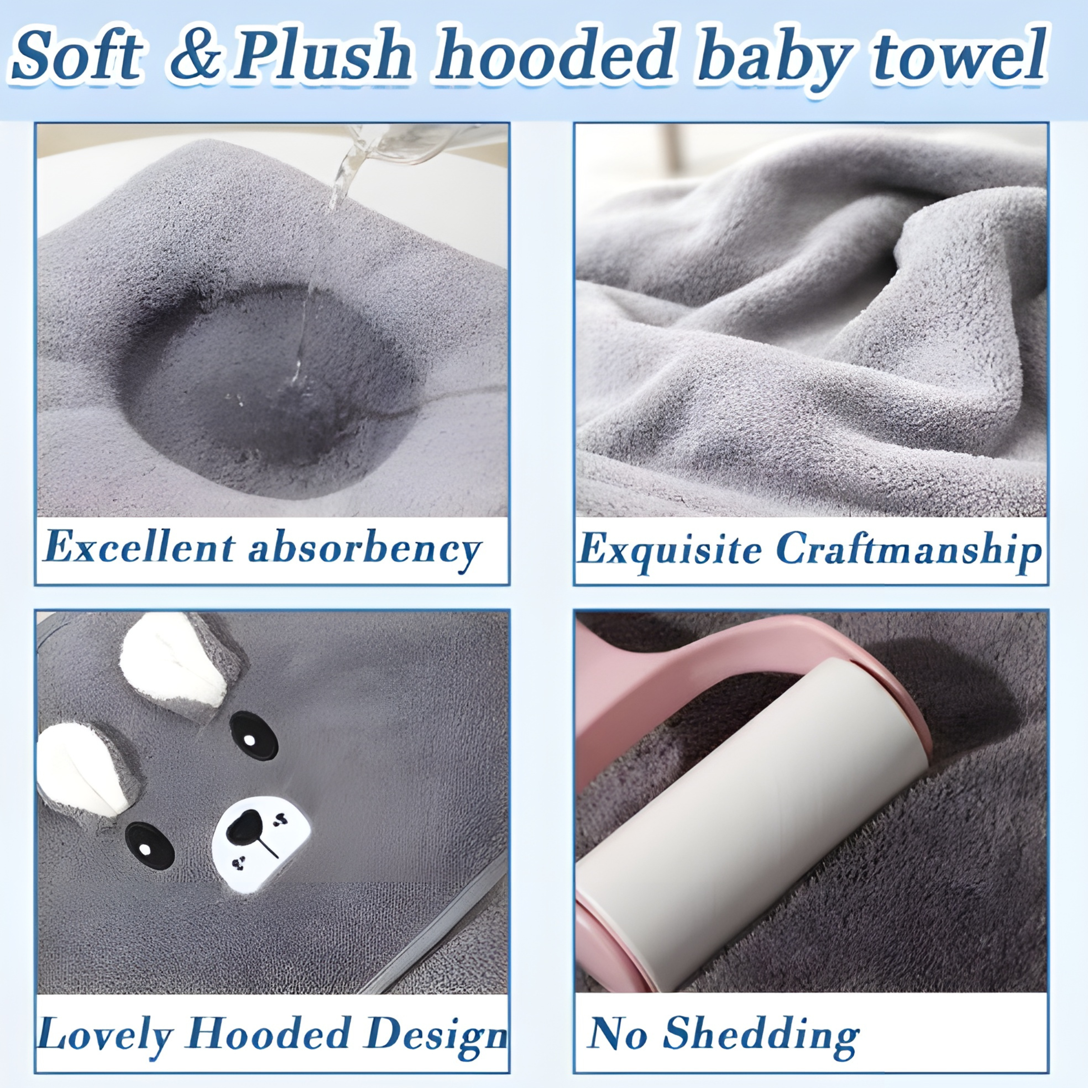 Hooded Baby Towels – 280 GSM Soft Cotton Bath Wraps