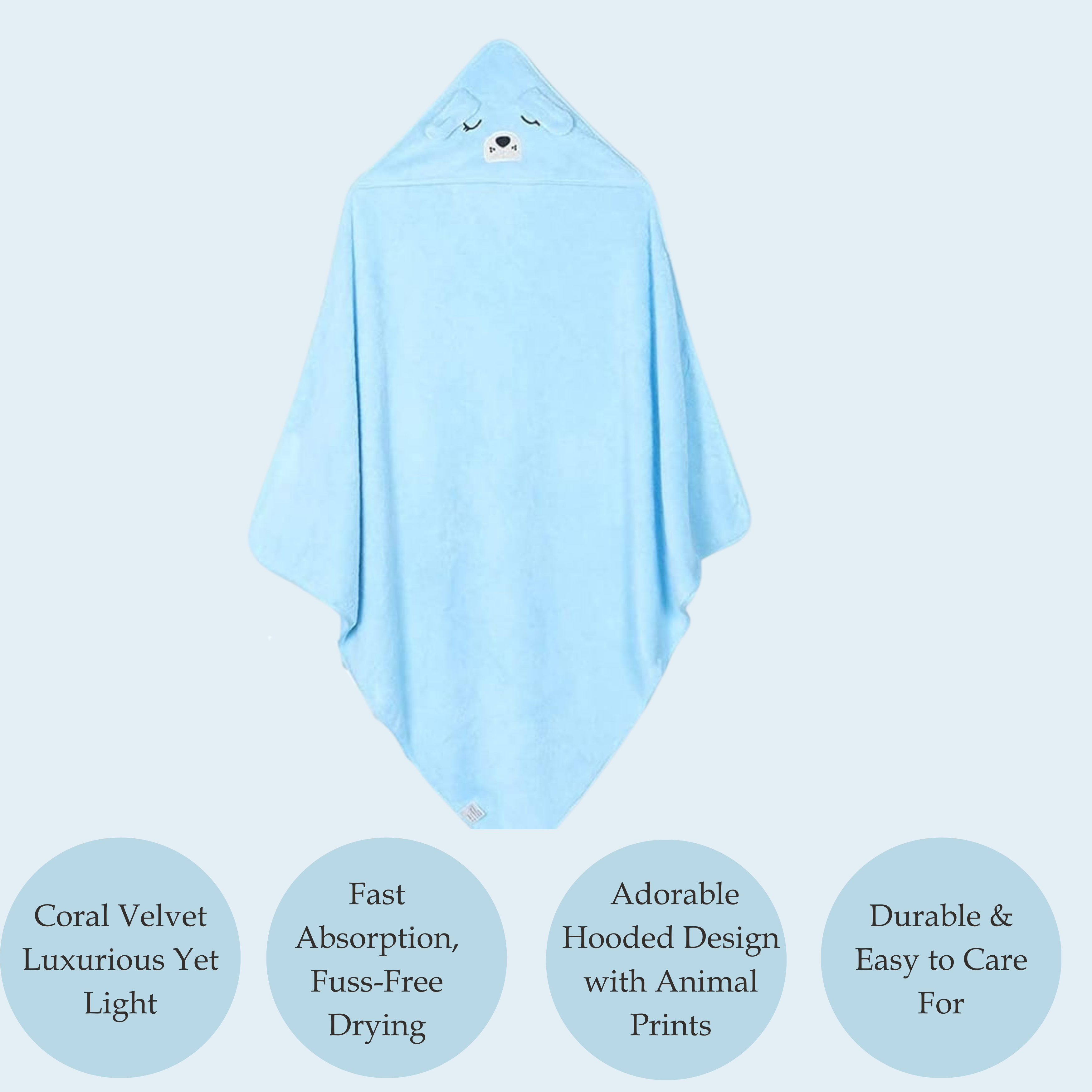 Hooded Baby Towels – 280 GSM Soft Cotton Bath Wraps