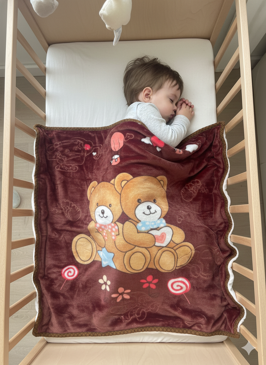 Premium Baby Blanket – Ultra Soft 675 g Plush Blanket for Newborns & Kids