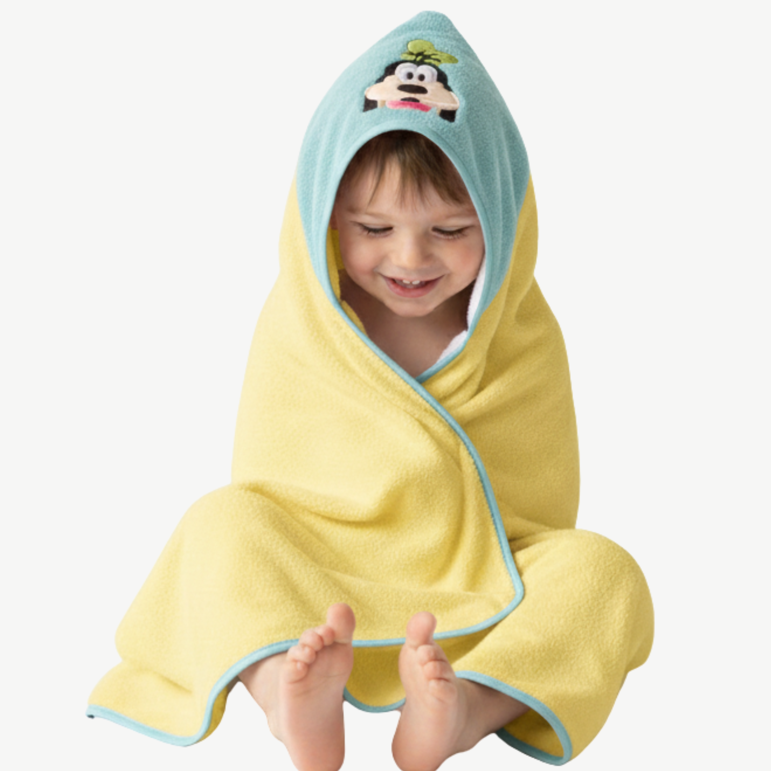 Disney Character Baby Hooded Towel – Soft 280 GSM Cotton Bath Wrap
