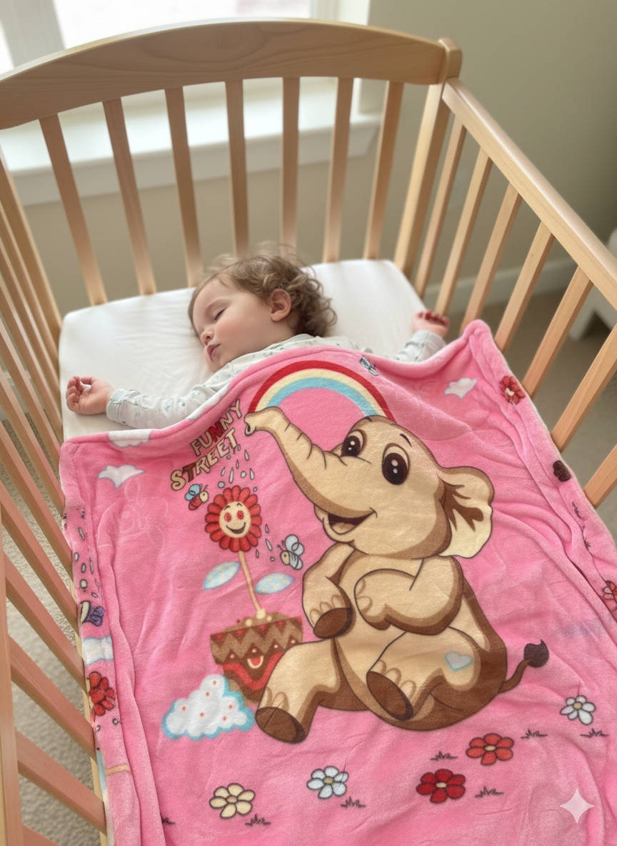 Premium Baby Blanket – Ultra Soft 675 g Plush Blanket for Newborns & Kids