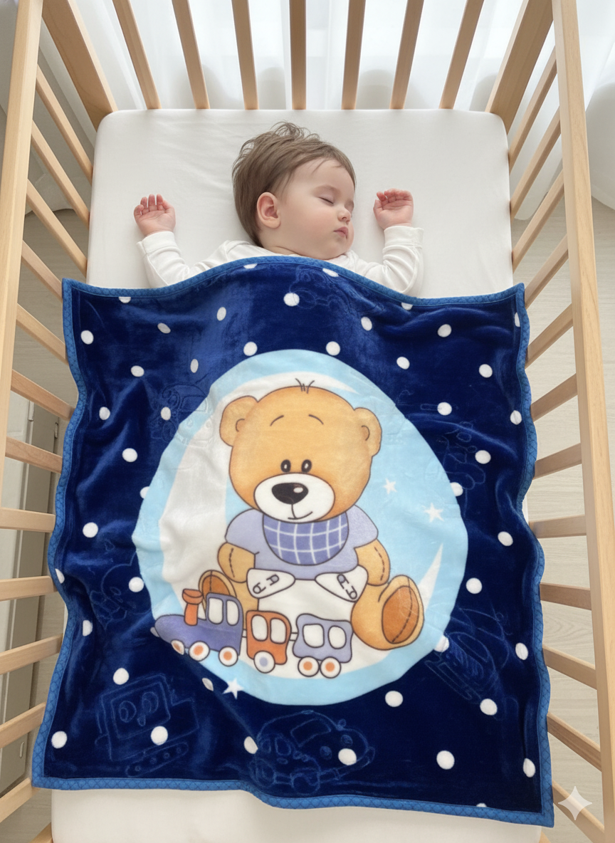 Premium Baby Blanket – Ultra Soft 675 g Plush Blanket for Newborns & Kids