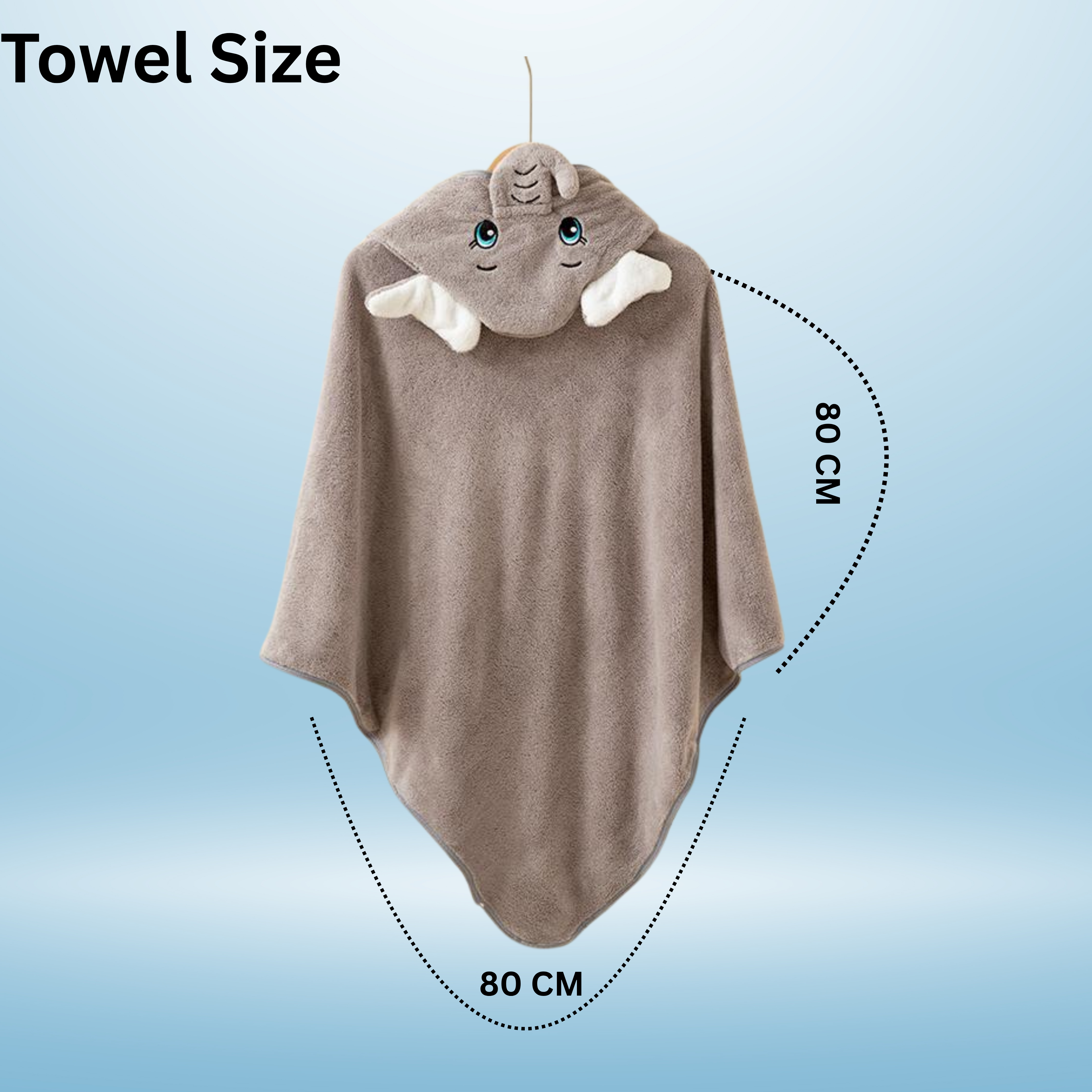 Elephant Hooded Baby Towels – Soft, Absorbent & Adorable Bath Wraps