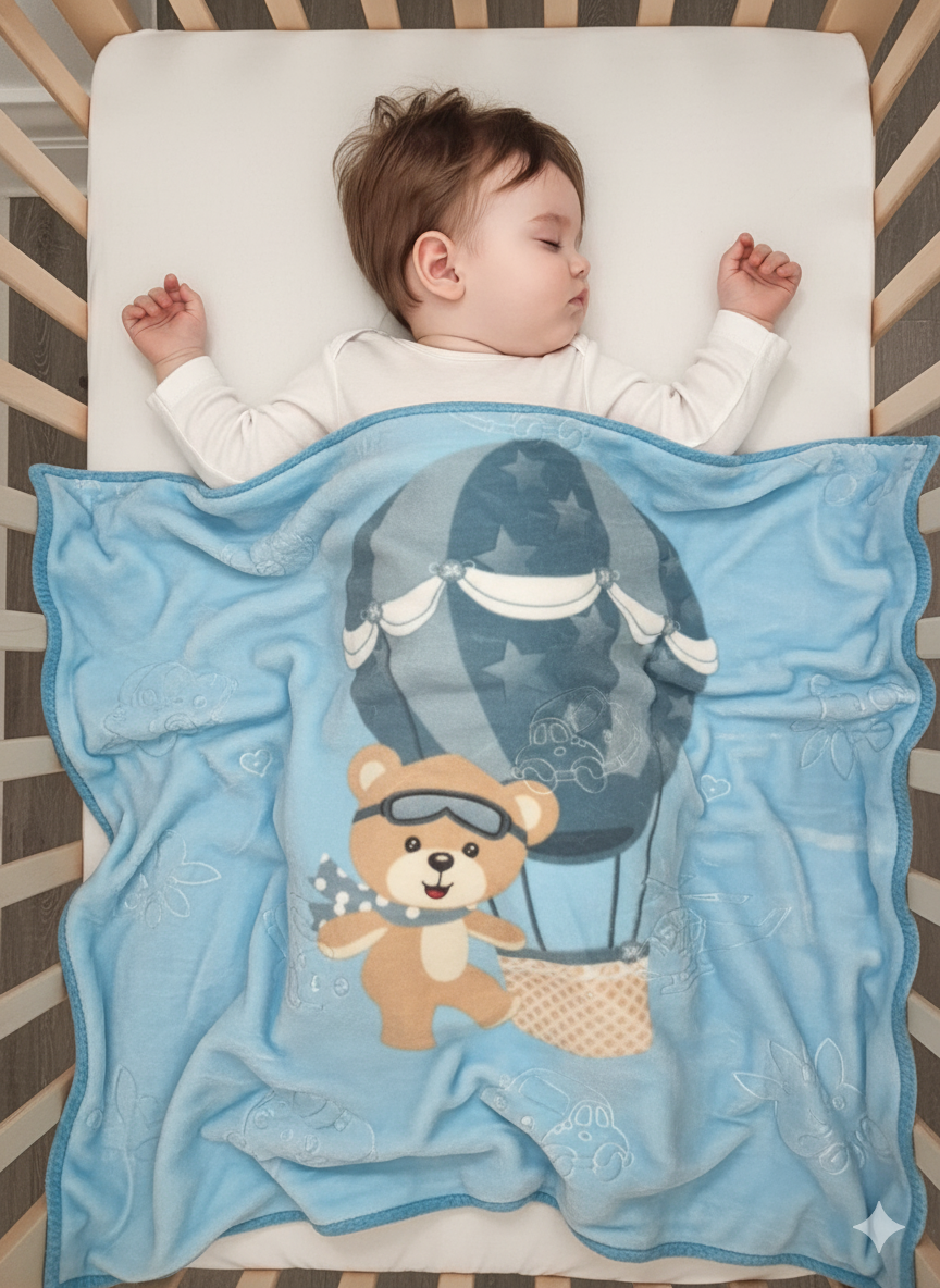 Premium Baby Blanket – Ultra Soft 675 g Plush Blanket for Newborns & Kids