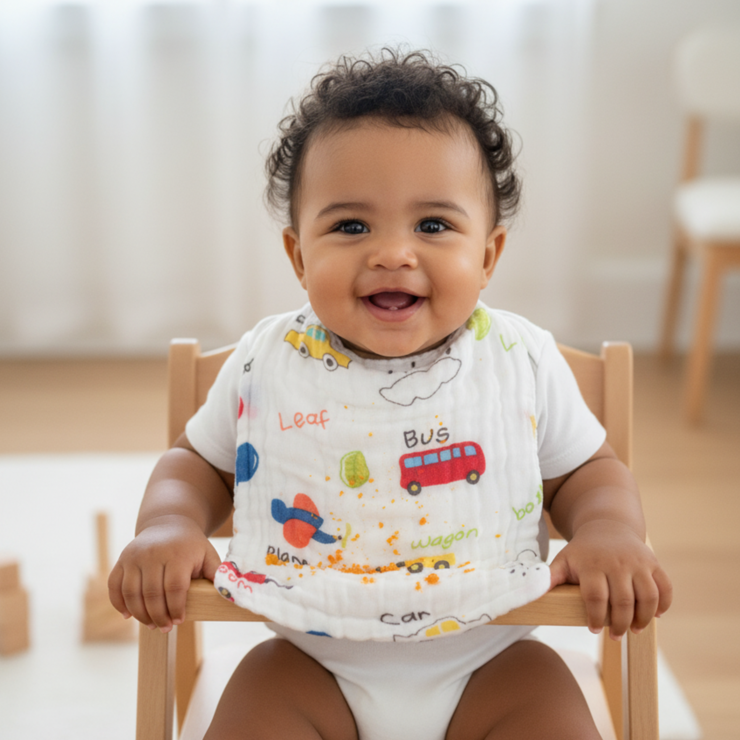 Muslin Cotton Face Towels (Pack of 3) – Ultra Soft 6-Layer Muslin Napkins for Babies